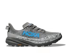 NEW HOKA women's speedgoat 6 trail running shoes in stellar grey/asteroid